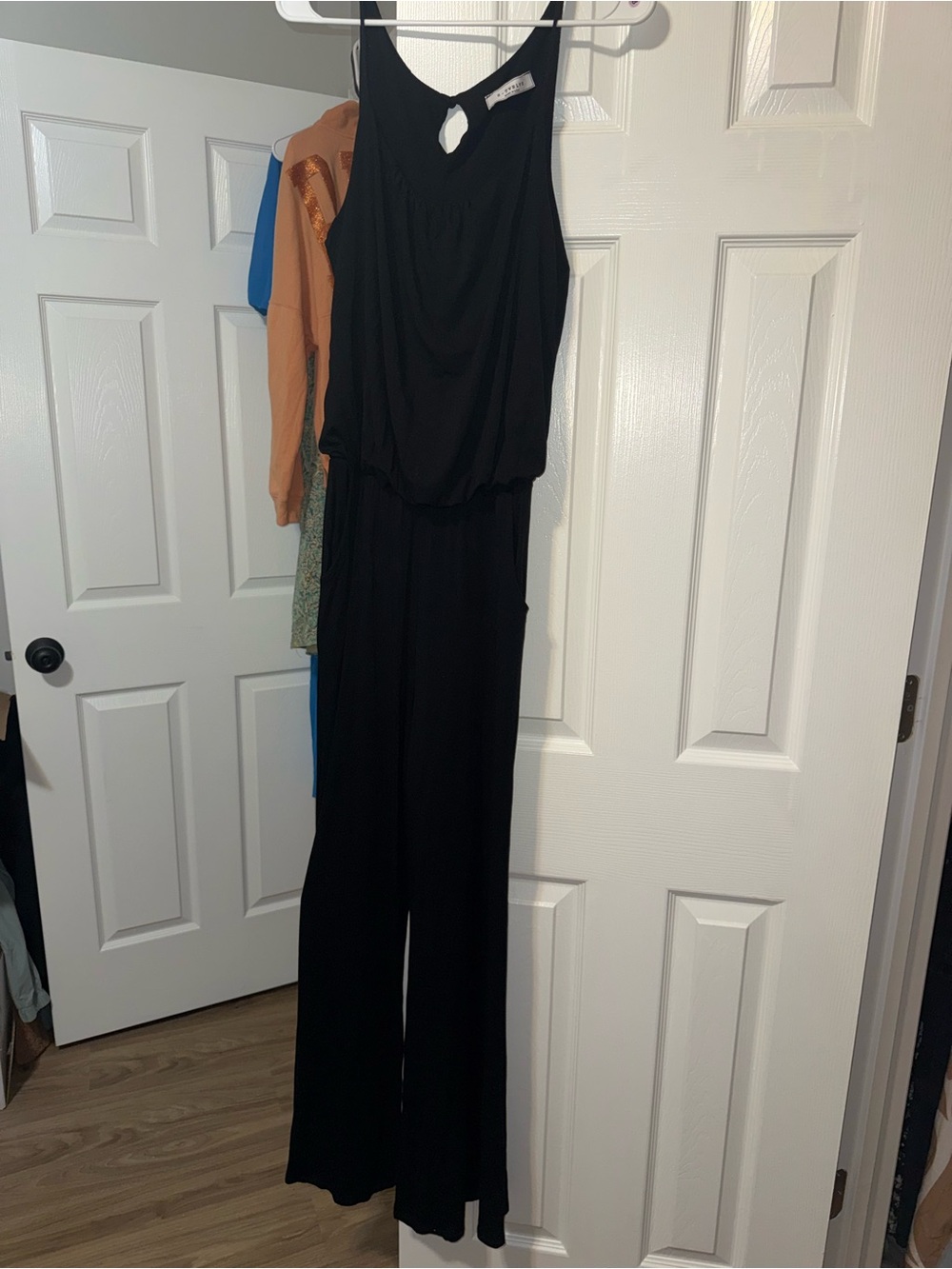 S-Twelve Black Sleeveless Jumpsuit